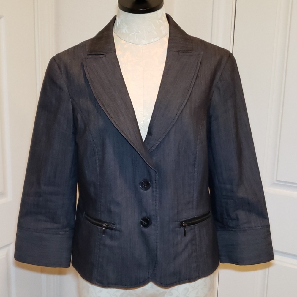 Willi Smith Charcoal Blazer L